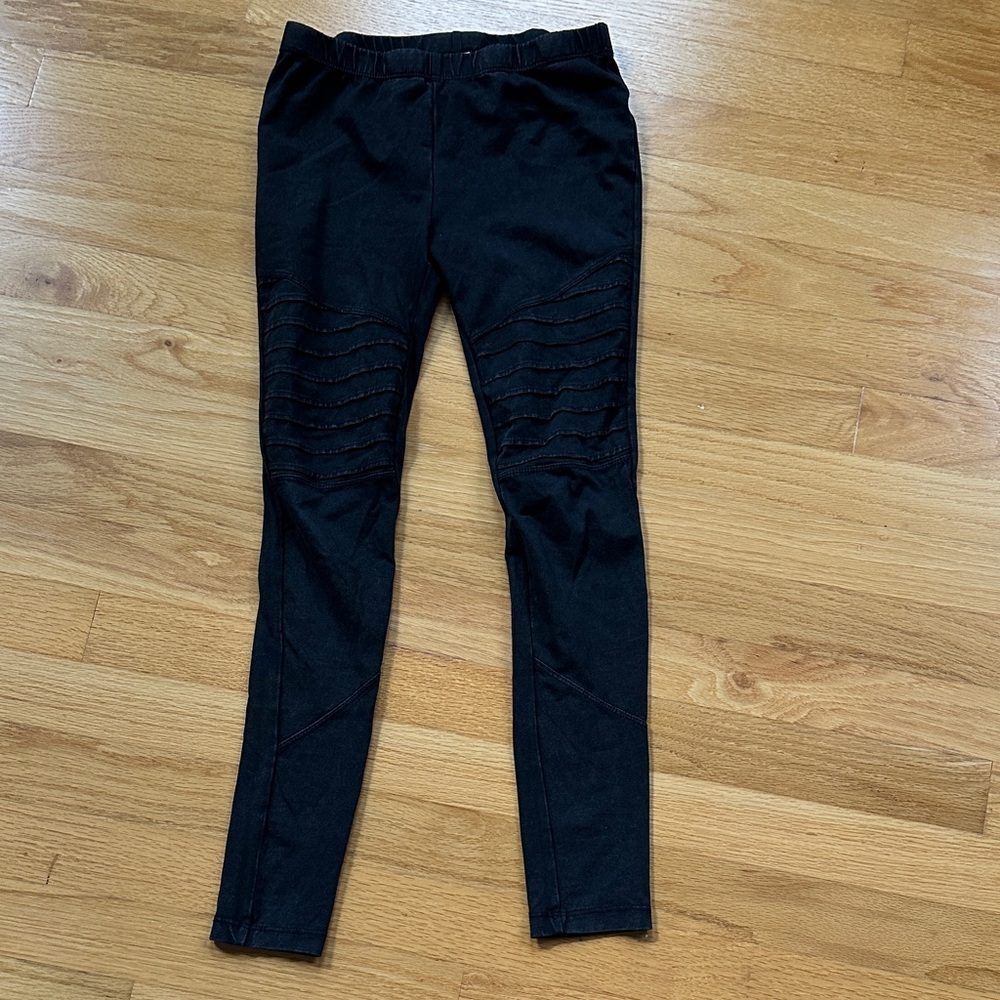 Tucker and Tate Black Biker Style Leggings Size 8